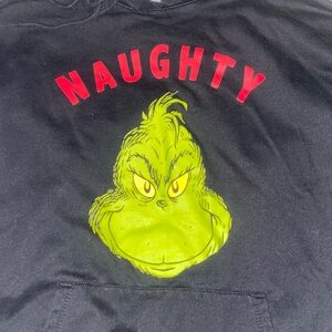 GRINCH NAUGHTY HOODIE 11-13 Large Juniors